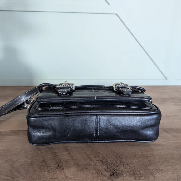 Vintage Coach Bleecker Double Buckle Crossbody - Picture 9 of 14